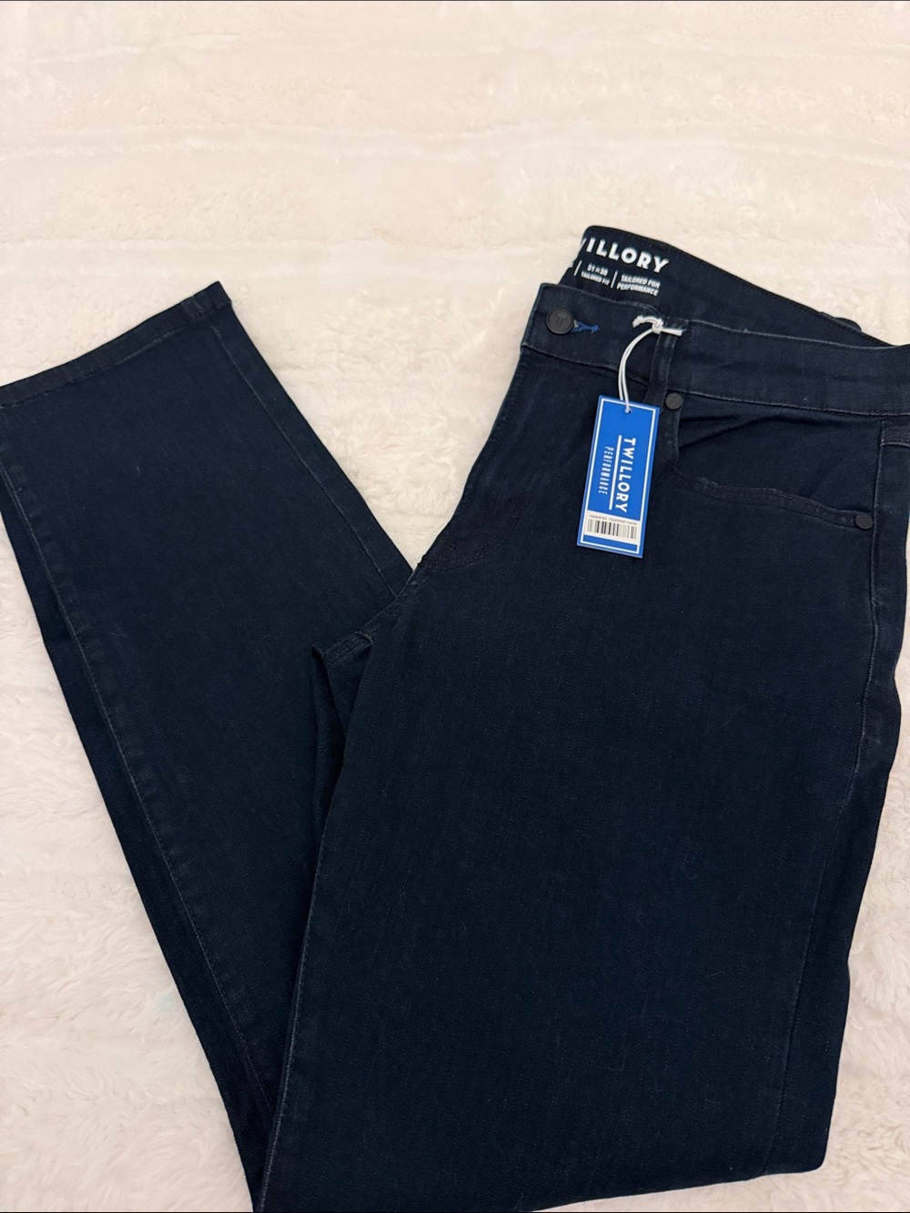 TILLORY Men’s Straight Jeans - Dark Blue